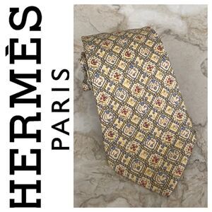 Authentic Hermes 100% Silk Tie - As New